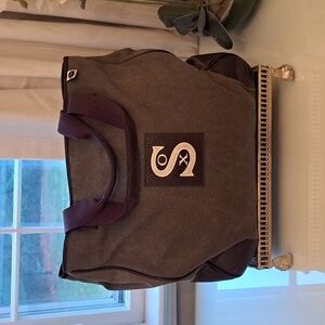 NWOT Blue Marlin Baltimore Black Sox Baseball Team Green Canvas Weekend Tote